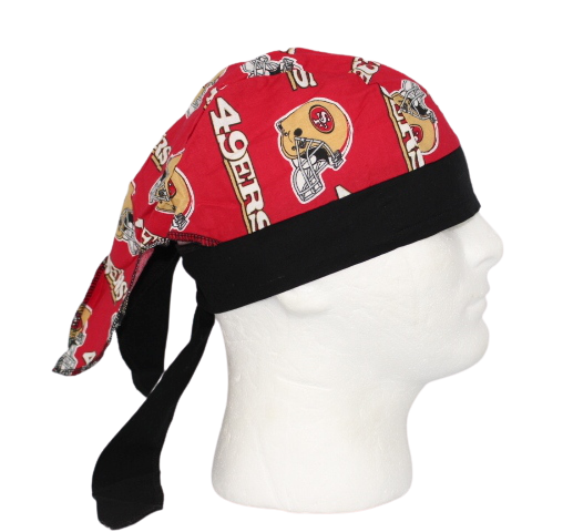 Black Do Rag w/ Red Chili Peppers Chief's Hair Cover Skull Cap  Lot of 3 